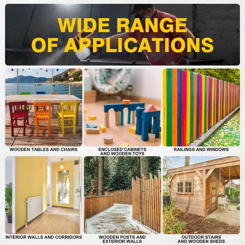 CHANGE MOORE Cordless Paint Sprayer, Electric Spray Paint Gun with