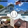 12" Heavy-Duty Antenna Mast, Antenna Wall Mount, Windproof Antenna Mounting