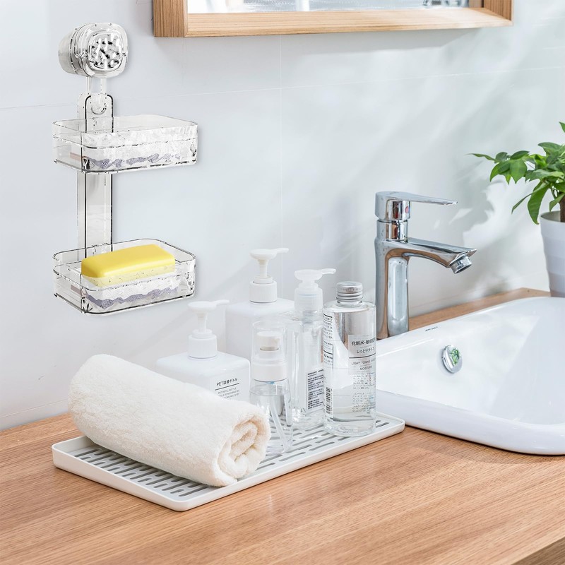 Disnace Soap Container, Double Layer Soap Dished Holder, Double Tier