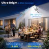 2 Pack Solar Street Lights Outdoor, 30000LM 6500K Motion Sensor