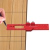Metric Ruler - Pocket Metal Slide Stop Marking Ruler |
