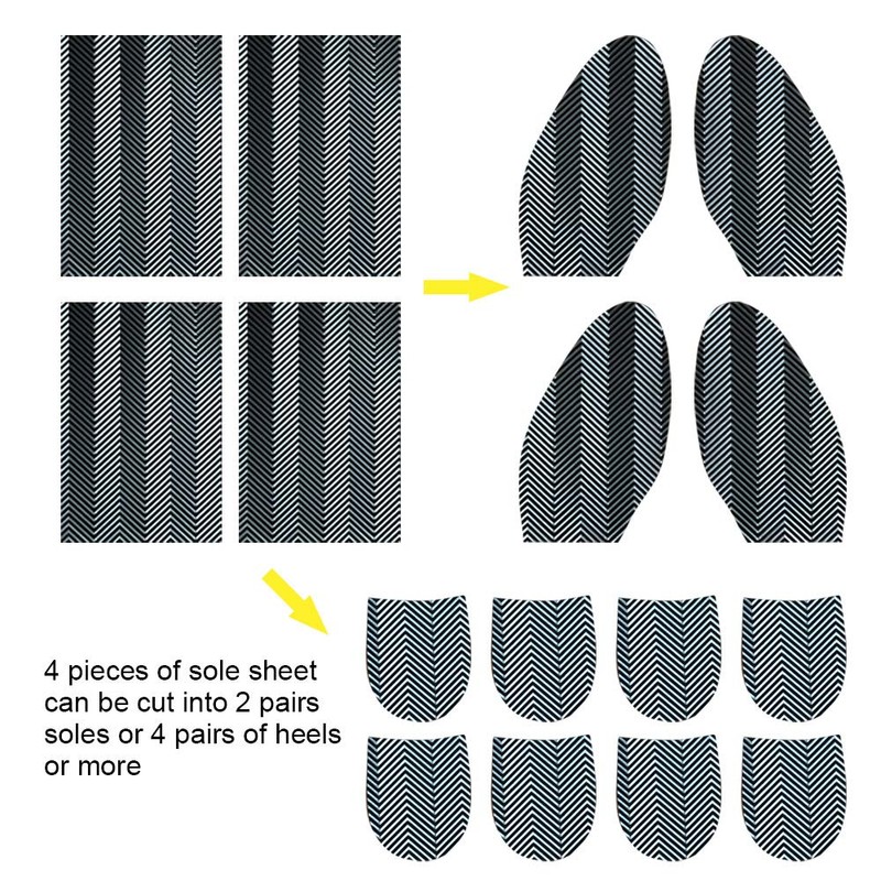 Unikstep 2 Pairs Shoe Sole Repair Rubber Plates, Shoe Sole