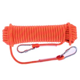 EECCLL 0.3 inch (8 mm) Rope, 32.8 ft (10 m) / 65.6 ft (20 m) / 98.4 ft (30 m / 164.0 ft (50 m), Load Capacity 2,645.5 lbs (1,200 kg), Polyester Cord, Orange, 32.8 ft (10 m)