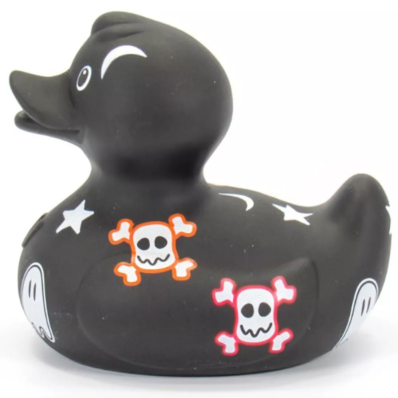 Bud Ducks Punk Goth Emo Black Rubber Ducky Large -