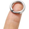 [caak] Stainless Steel Flat Key Ring Holder Double Ring Lightweight