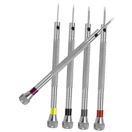 COHEALI 5pcs Miniature Screwdriver Set for Watch and Eyeglass Repair Durable Work Tools with Ergonomic Handle Portable and Lightweight for Electronics Maintenance