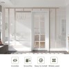EaseLife 6FT/72in Sliding Pocket Door Hardware Kit Black, Commercial Grade,