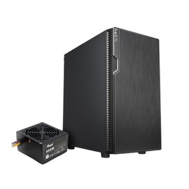 Rosewill FBM-X2-400-HELIX Micro ATX Mini Tower Desktop Gaming & Office PC Computer Case with Pre-Installed 400W Power Supply, 240mm AIO Support, 2X USB 2.0, 1 USB 3.0