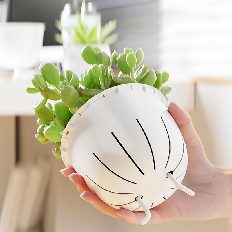 XKYQSY 4 Pack 4 inch Self Watering Pots Planters for