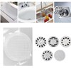 50 Pieces Floor Drain Covers Single Use Fiberglass Shower Drain
