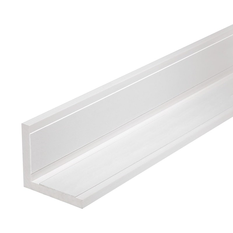 Outwater White 3" X 3" Styrene Angle with Adhesive on