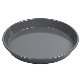 Original Kaiser La Forme Plus rundes Backblech 30 cm, Emailleboden, antihaftbeschichtet, schnittfest, sauerteigbeständig, extra hoher Rand, Schwarz