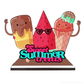 Beach House Decorations Table Summer Tiered Tray Decor for home Office Indoor Signs Wooden Centerpieces Beach Home Wood Wooden Decor for Farmhouse Summer Home Table Tiered Tray