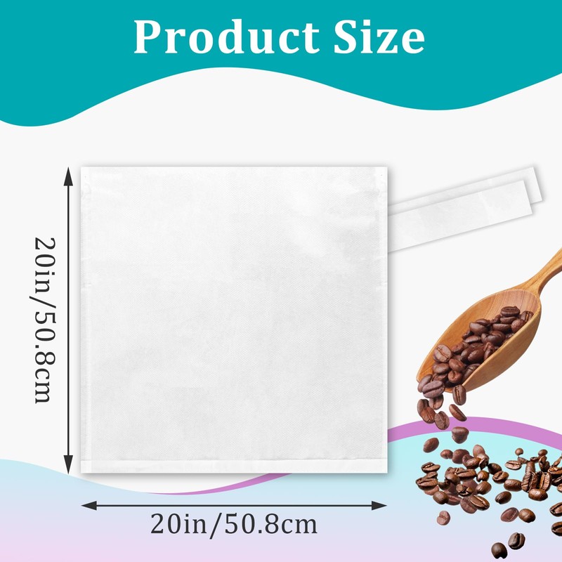 100 Pcs Commercial Cold Brew Coffee Filter Bags Fit for