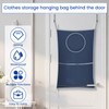 2Pcs Over Door Laundry Bag Nylon Door Hanging Laundry Hamper