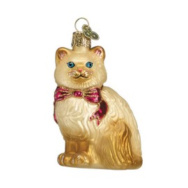 Beautiful Old World Christmas Himalayan Kitty Brown & White CAT Christmas Ornament 12089 31052022