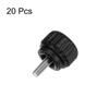 sourcing map 20pcs Knurled Clamping Knobs Thumb Screws M3 x