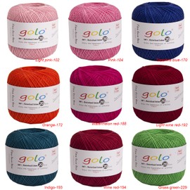 golo Crochet Thread Tatting Yarn for Hand Knitting Size 20 (Green-899) Yarn for Tatting Olive Green