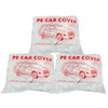 LuliKa 3 Packs Disposable Car Cover Clear Plastic Car Cover