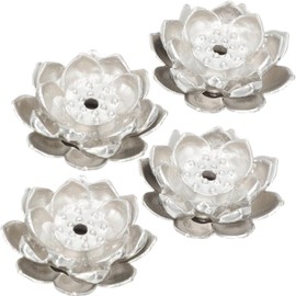 DACUAN Incense Sticks Adornment Lotus-Shaped Incense Holder Mini Censer Ornament Decorative Incense Holder Incense Stick Holder Household Censer Decor(4PCS)