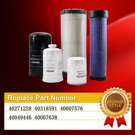 Maintenance Kit 40271228 40318591 40007576 40049446 40007638 Compatible with LS XG3140 Tractor