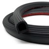 Tintvent D Shape EPDM Rubber Seal Strip, Self-Adhesive Rubber Weather