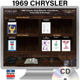 1969 Chrysler Shop Manual, Sales Data & Parts Book Kit
