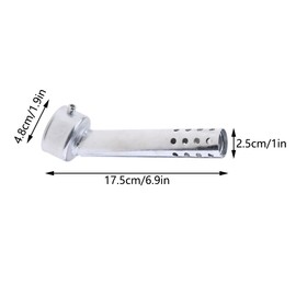 Baceyong Motorcycle Exhaust Silencer, 48mm/1.9inch Universal Adjustable Muffler Silencer Angled Exhaust Insert Baffle End Can Universal