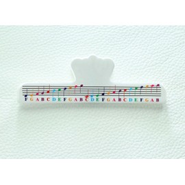 QMG Music Book Page Clip Holder with Color Piano Stickers - Perfect for Piano Players and Musicians to Streamline Their Playing Experience