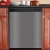 Stainless Steel Magnetic Dishwasher Cover, 23.5” x 26” Brushed Magnetic