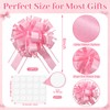 12 PCS 6'' Shimmering Light Pink Gift Bows Large Bows