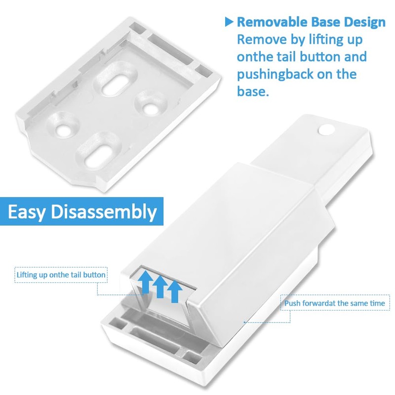 Redunest Heavy Duty Push to Open Door Latch, 5 Pack