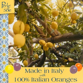 Perle di Sole Candy from Italy - Italian Hard Candy Individually Wrapped - Variety Pack Lemon Drops, Orange, Blackberry, Blueberry Candy (Mix of 4 x 7.05oz Bag)