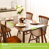 ETECHMART Clear Plastic Table Cover Protector 54 x 54'', Thick