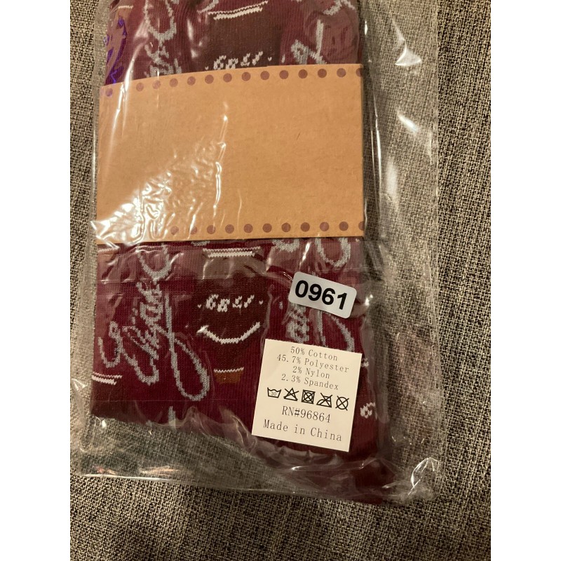 Elijah Craig Small Batch Bourbon Men's Socks 1789 Maroon/Gray RN#96864