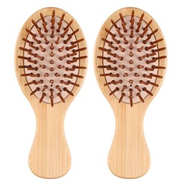 Baluue 2Pcs Wooden Combs Set - Mini Air bag Hair Combs for Comfortable and Portable Grooming, Ideal for Curly and Straight Hair, Anti-Static Design