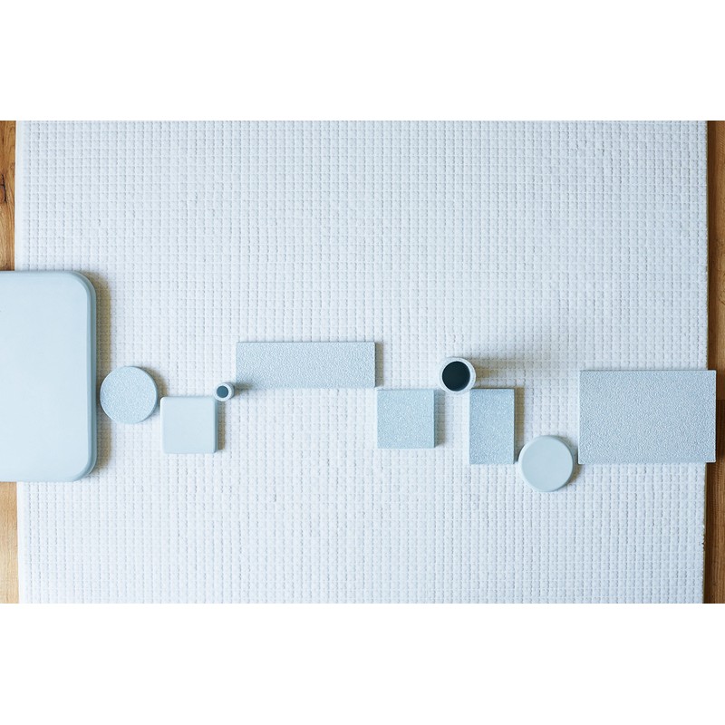 soil diatomaceous earth soap dish bath circle blue