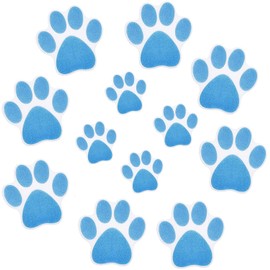 JOIZPAPA 12 PCS Bathtub Anti-Slip Dog Paw Footprint Stickers with 1 Scraper, Non-Slip Safety Showers Treads Strips Adhesive Appliques for Bath Tub Shower Floor Pool Stairs
