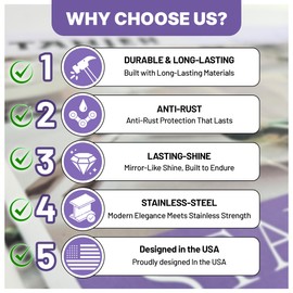 Tanjeh 24-Piece Silverware Set, Stainless Steel Cutlery Set for 6, Utensil Set for Home and Restaurant, Mirror Finish Stylish Flatware, Dishwasher Safe, Best Gift for Family and Friends.