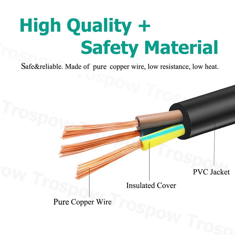 Trospow 3-Prong 8.2ft AC Power Cord for Wolfgang Puck Pressure