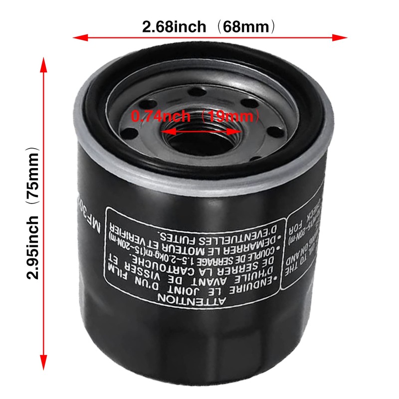 LIYYOO 1UY-14451-00-00 Air Filter Oil Filter Spark Plug Kit, Compatible