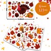 Autumn Window Pictures, Autumn Leaves Window Stickers, Thanksgiving Window Stickers,