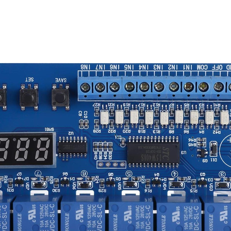 Multifunction Relay, 8-36V 8-Channel Multifunction Time Delay Relay Interface Board