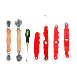 ＫＬＫＣＭＳ Set of 7 Mesh Screen Door Repair Kit Installing Tool Spline Remover Hook