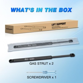 Nilight Lift Support Struts Replacement for Ford F150 1997-2006 F150 Heritage 2004 F250 1995-2004 Expedition 1997-2006,Front Hood Gas Springs Shock Rods,2 PCS
