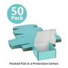 GHEIR 50 Pack 4x4x2 inches Small Shipping Boxes Teal, Corrugated