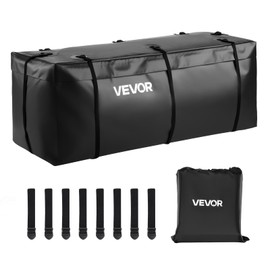VEVOR Hitch Cargo Carrier Bag, Waterproof 840D PVC, 59.84 x 23.9 x 24.02 in (20 Cubic Feet), Heavy Duty Cargo Bag for Truck Bed Storage with 8 Reinforced Straps, Suitable for Car Vans Hitch Basket