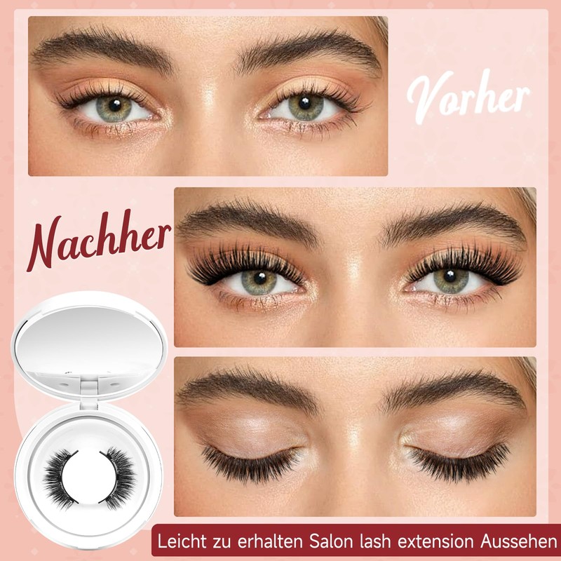 Higu clace Magnetic Eyelashes, Magnetic Eyelashes Without Eyeliner, Magnetic Eyelashes