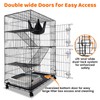 Homey Pet 50 Inch Cat Cages Indoor, Large 4-Tier Cat