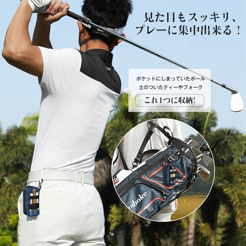 YooFa Nylon Golf Bag for Men Golf Ball Case [2